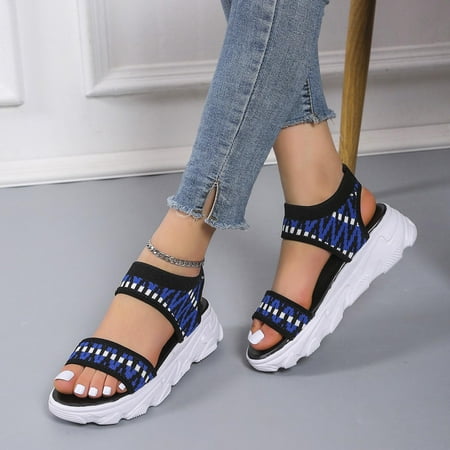 

Pkeoh Shoes New Thick-Soled Sandals Women S Breathable Slip-Ons Sandals Beach Shoes Womans Shoes