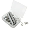 thumbnail image 1 of Grommet 100 Sets Eyelets 0.3In Tool Box Grommets Tool Three Piece Set Bubble Bag Air Eye Buckle Eyelets Grommets, 1 of 7