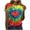 PLUS-SIZE-02 Multicolor, variant on Fanxing Tie Dye T Shirts for Women Plus Size Rainbow Shirts Summer Short Sleeve Tops Crewneck Graphic Tees Multicolor,XXXXL