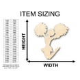 thumbnail image 2 of Unfinished Wood Cheer Shape - Craft - up to 46" DIY 42" / 3/4", 2 of 3