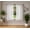 WHITE, variant on Gorgeous Home Linen 2 Panel Voile Sheer Window Treatment 55" Width X 63" Drapes Inside or Outside Ruby