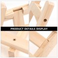 thumbnail image 3 of Aloha 1pc Small Tabletop Desk Calendar Display Stand Wood Artist A-Frame Easel Photo Frame Bracket Photo Painting Triangle Easel(15 x 20cm), 3 of 7