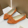 thumbnail image 2 of Women's Slippers Flat Heel Closed Toe Slip-on Loafer Slippers Winter Casual Vintage Indoor Outdoor Flat Bowknot Shoes for Women, 2 of 7