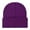 Purple, variant on Clearance Under $5 TMOYZQ Men Womens Knit Skully Hats Ski Cap Stretch Hip-Hop Cuff Slouchy Plain Solid Color Warm Winter Caps - Black
