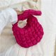 thumbnail image 1 of Bolsa De Hombro Bolso de hombro para mujer Bolso de mensajero en la nube Bolsos sólidos informales plisados ​​(Rosa roja) Tmvgtek Para Estrenar, 1 of 5
