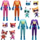 thumbnail image 1 of Nuevos monos de Cosplay de Superkitties para niños, trajes para niños, disfraz de Halloween, mono de actuación, disfraz para niños del Día de Todos los Santos, 1 of 3