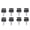 Black, variant on Riousery Quick Release Thumb Screw Aluminium Alloy Hard Top Fasteners with Integrated D Ring for Jeep Wrangler JK JL 2007-2022 Red 8 Pieces (7.09 inches / 18 cm) Automotive Accessories