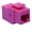 Pink, variant on RiteAV CAT5E Keystone Jack Coupler Purple Female/Female