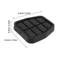 thumbnail image 2 of unbranded 4Ud Fundas Antideslizantes Para Pedales De Auto Cubiertas Plásticas Resistentes En Negro, 2 of 6