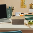 thumbnail image 2 of Storage Basket Desktop Folding Storage Basket Office Stationery Sundries Storage Basket, 2 of 7