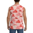 thumbnail image 4 of Gaeub Cute Mushroom1 Men's Sleeveless Muscle Shirts Workout Tank Tops, Odor Protection and Comfortable - Medium, 4 of 8