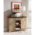 thumbnail image 3 of Kings Brand Furniture Rustic Wood Buffet Cabinet for Living Room Dining Room, Black/Walnut, 3 of 7