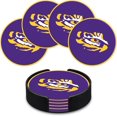 thumbnail image 1 of Rico Industries NCAA LSU Tigers Classic Favorites: PVC Coaster Set (4-Pack), 1 of 8