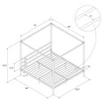 thumbnail image 2 of Modern Canopy Metal Bed, 2 of 8