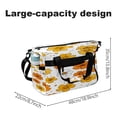 thumbnail image 2 of Large Gym Bag with Shoe Compartment, Water-Resistant Duffle Bag for Men and Women, Yellow Flowers White Daisies Sports Tote for Workout Travel, 2 of 9