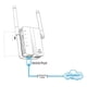 thumbnail image 5 of Extensor de WiFi, extensor de rango WiFi de 300 m, amplificador de internet inalámbrico 2,4 G, repetidor de señal inalámbrica con puerto Ethernet, extensor de internet WiFi para el hogar, repetidor WI, 5 of 5