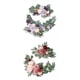 thumbnail image 1 of Guirnalda rústica de flores artificiales, telón de fondo floral para decoración de mesa de ceremonia Púrpura Beige Rosa Rojo, 1 of 9