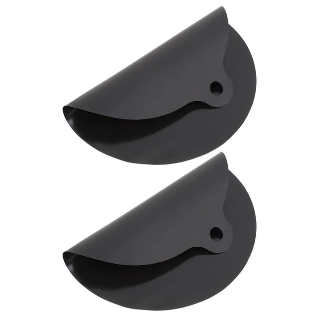 VERDANVERSE 2Ud Tapete Protector De Silicona Para Cocina Inducción Reutilizable Y Resistente A Color Negro