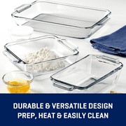 Anchor Hocking Glass Baking Dish Set, 7 Piece Glass Bakeware Set