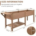 thumbnail image 4 of PETSCOSSET Large Raised Garden Bed Outdoor Wooden Planter Box with Legs for Gardening, 4 of 10