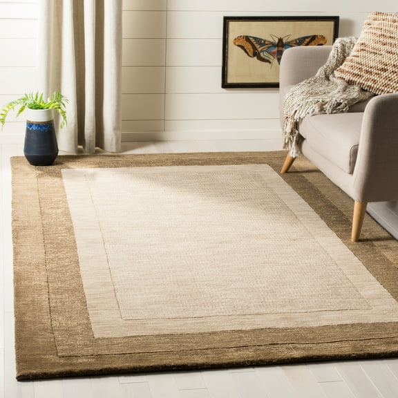 SAFAVIEH Impressions IM821C Beige / Brown Rug