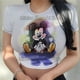 thumbnail image 5 of Camiseta corta estampada para mujer, Top de Mickey Mouse, ropa Y2k a la moda, camiseta Sexy para mujer 2024, 5 of 5