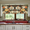 thumbnail image 3 of Yayeee Kitchen Curtains Tier Set of 2 Light Filtering 57"x24" Over Sink Window Panels, Bright Floral, 3 of 7