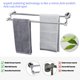 thumbnail image 2 of Tocten Toallero De Baño Doble – Toallero De Acero Inoxidable Sus304 Grueso Para Accesorios De Baño, Toallero Doble, Toallero De Pared Resistente (Cromado 24), 2 of 5