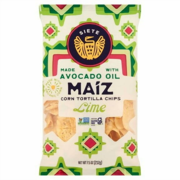 Siete Chips Corn Tortilla Lime White