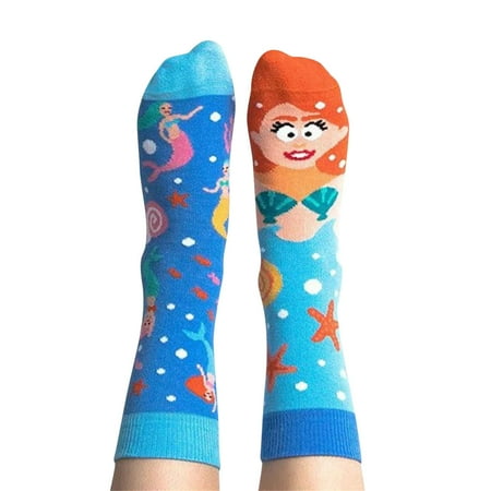 

Krqap Fashion Asymmetrical Color Sports Personality Middle Tube Men S And Women S