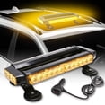 thumbnail image 1 of Emergency Light Bar for Heavy Duty Magnetic Bases, Magnetic Strobe Beacon Lights with Selectable Flash Patterns, Rooftop Safety Flashing for Tow Trucks Snow Plows Construction Vehicles, 1 of 5