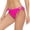 Hot Pink, variant on Women Bikini Swim Bottoms Casual Beach Swimsuit High Waist Tie Side Triangle Panties, White XXL