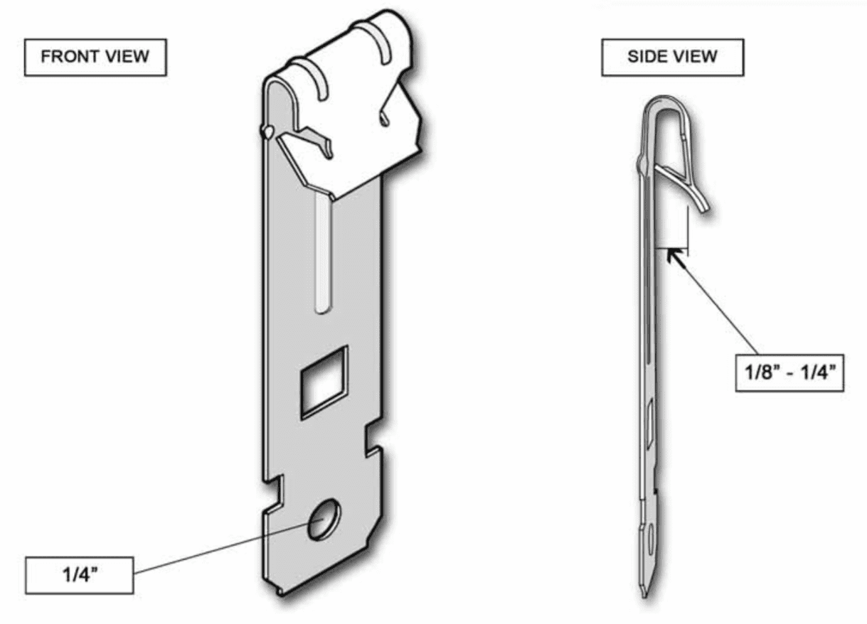 Aazon.co: Blulu 250 Pcs Z-Purlin Clips For Angled Flanges 1/8"-1/4
