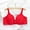 Red 03, variant on Women Underwire Everyday Bra Smoothing Supportive Push-Up Bralette with Rhinestone Shaping Thin Daily Brassiere, Red, XL