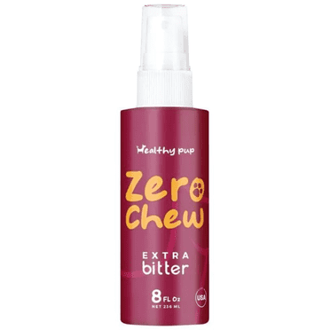 Healthy Pup No Chew Spray for Dogs to Stop Chewing - 8 oz Anti Chew Bitter, Furniture, Wires, Alcohol Free