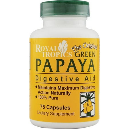 - Royal Tropics The Original Green Papaya Digestive Aid 75 Capsules
