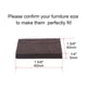 thumbnail image 2 of Protector de piso para patas de silla de 10 piezas de almohadilla de fieltro cuadrada de 1 5/8", 2 of 7