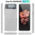 thumbnail image 2 of Transparent Protective Case Compatible for Galaxy Z Galaxy Z Flip Flip 3 5G Phone Case Cover Anti-scratch, 2 of 9