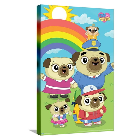 Chip and Potato - Group Canvas Wall Poster, 14.725" x 22.375"