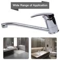 thumbnail image 2 of Bathroom Faucet Swivel Kitchen Sink Tap Extended Neck Cold And Hot Water Mixer Tap Single Handle Zinc Alloy Washbasin Faucet, 2 of 9