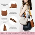thumbnail image 5 of KEDZIE Bella Vegan Leather Crossbody Bag, Chestnut, 5 of 9