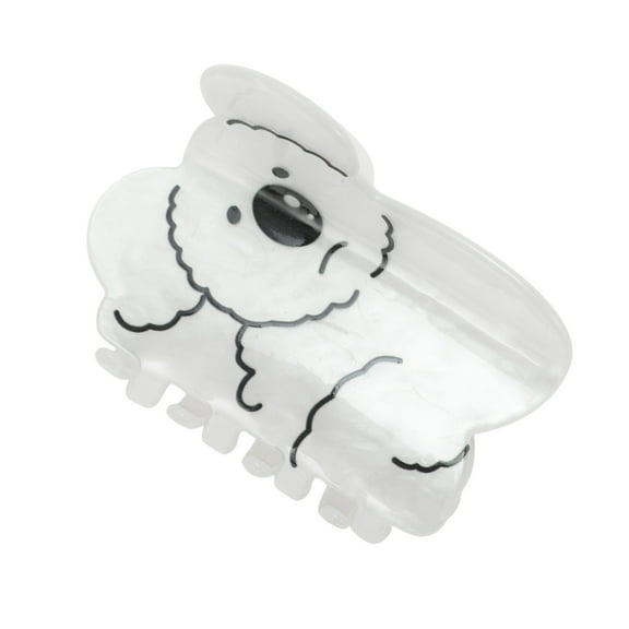 Unique Bargains 1 Pc Cute Cartoon Koala Hair Clips for Home White