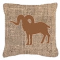 thumbnail image 2 of Carolines Treasures BB1007-BL-OR-PW1818 Sheep Burlap and Orange   Canvas Fabric Decorative Pillow BB1007 18H x18W, 2 of 2