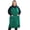 Forest Green, variant on Fiykzur Plus Size Aprons for Women with Pockets Durable Long Adjustable Bib Kitchen Cooking