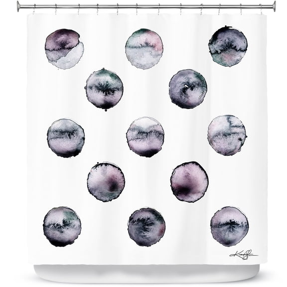 Shower Curtains 70" x 93" from DiaNoche Designs by Kathy Stanion - Circle Joy 3