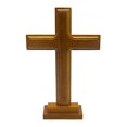 thumbnail image 1 of Cruz de altar de decoración de cruz de pie de madera con soporte de doble cara para regalo kaili Sencillez, 1 of 2