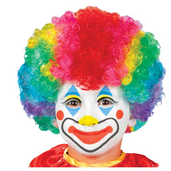 Suit Yourself Clown Wig for Children, Costume Accessory Features All the Colors of the Rainbow in an Explosion of Curls