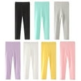 thumbnail image 4 of GYRATEDREAM 1-7T Girls Leggings Footless Cotton Tight Skinny Leggings Kids Classic Trousers Legging, 4 of 4