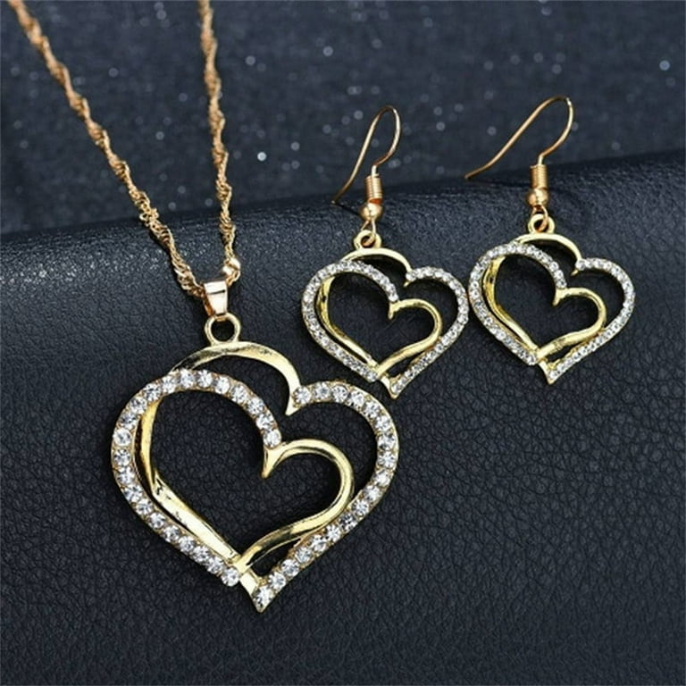 Lot De Bijoux Fantaisie - 15 Pièces (3 Sets) - Neufs Sans Emballage - Argenté/Noir