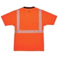 thumbnail image 2 of Ergodyne GloWearÂ® 8280BK Type R Class 2 Black Front Performance T-Shirt, Orange, 4XL, 2 of 2
